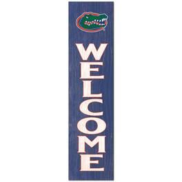 Jardine - Florida Gators 12'' x 48'' Welcome Outdoor Leaner - Blue