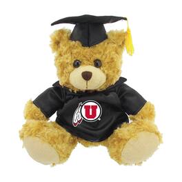 Jardine - Utah Utes 12'' Graduation Plush Bear - Oatmeal