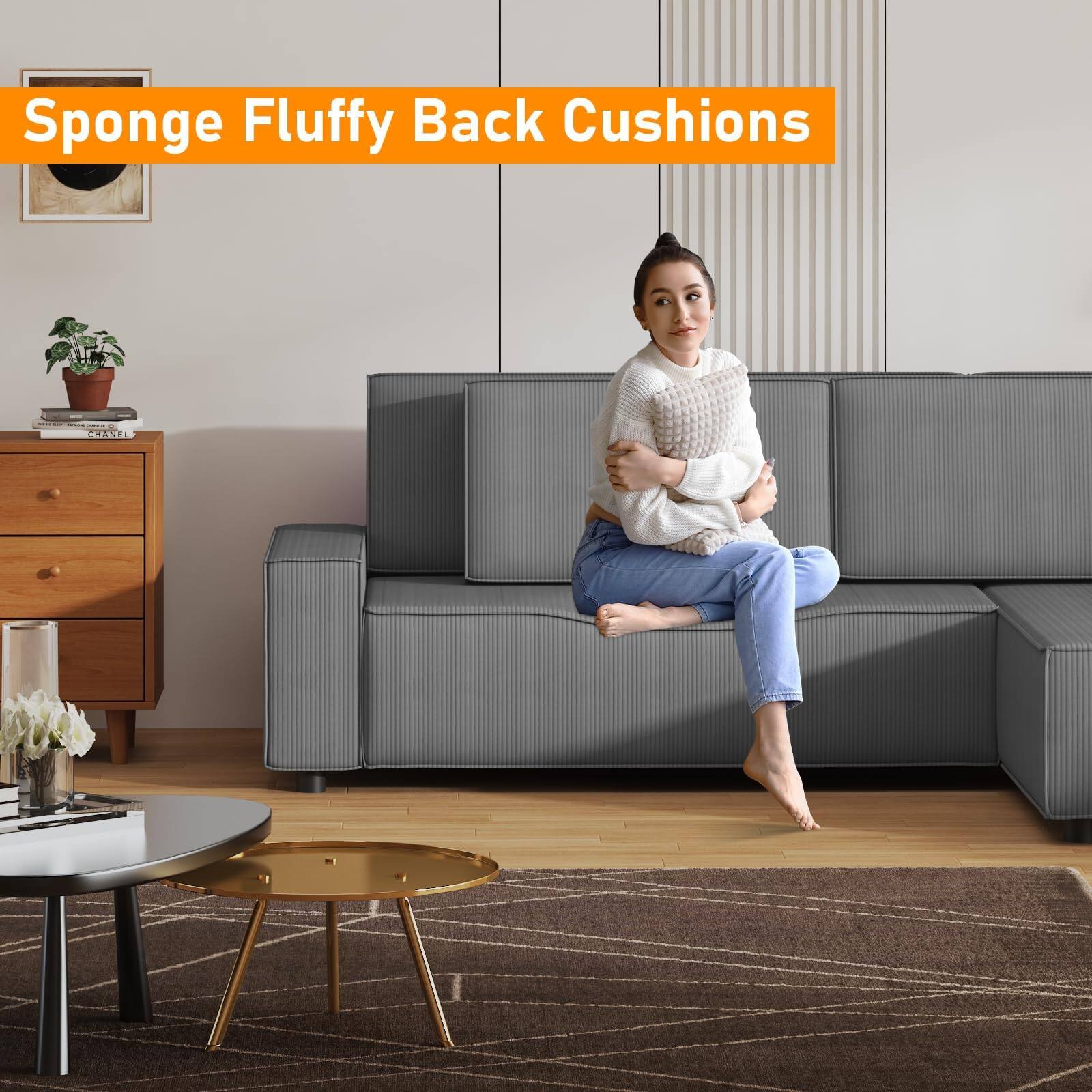 Sponge Fluffy Back Cushions