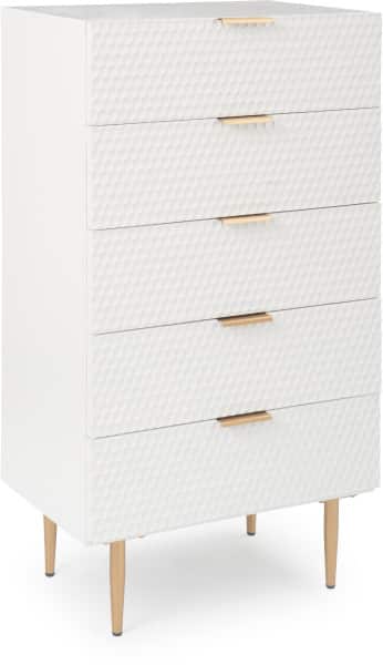 Adore Decor - Jolie Tallboy Dresser - White