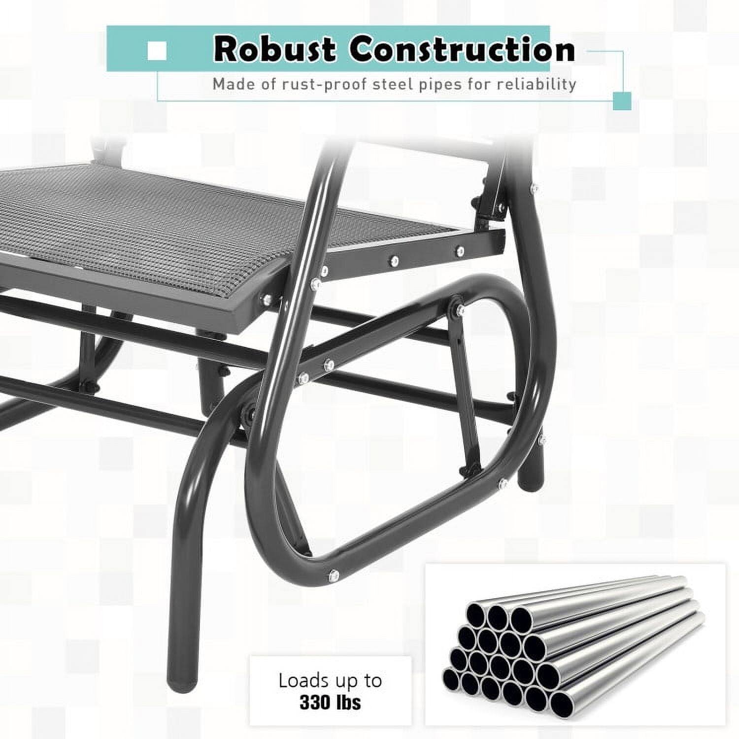 Robust Construction  
Made of rust-proof steel pipes for reliability  
Loads up to 330 lbs