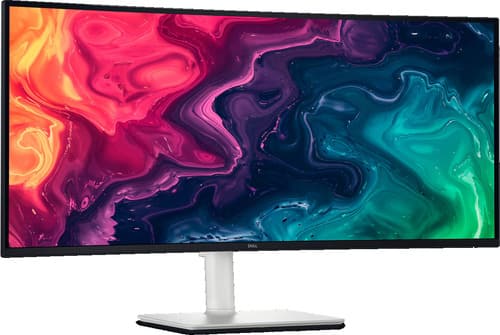 Dell - S3425DW (Dell 210-BRMV) 34 Plus USB-C Monitor - 1800R - 5ms - 120 Hz - USB-C - Speakers - Height - Slant - Tilt - Ash Wh - Ash White