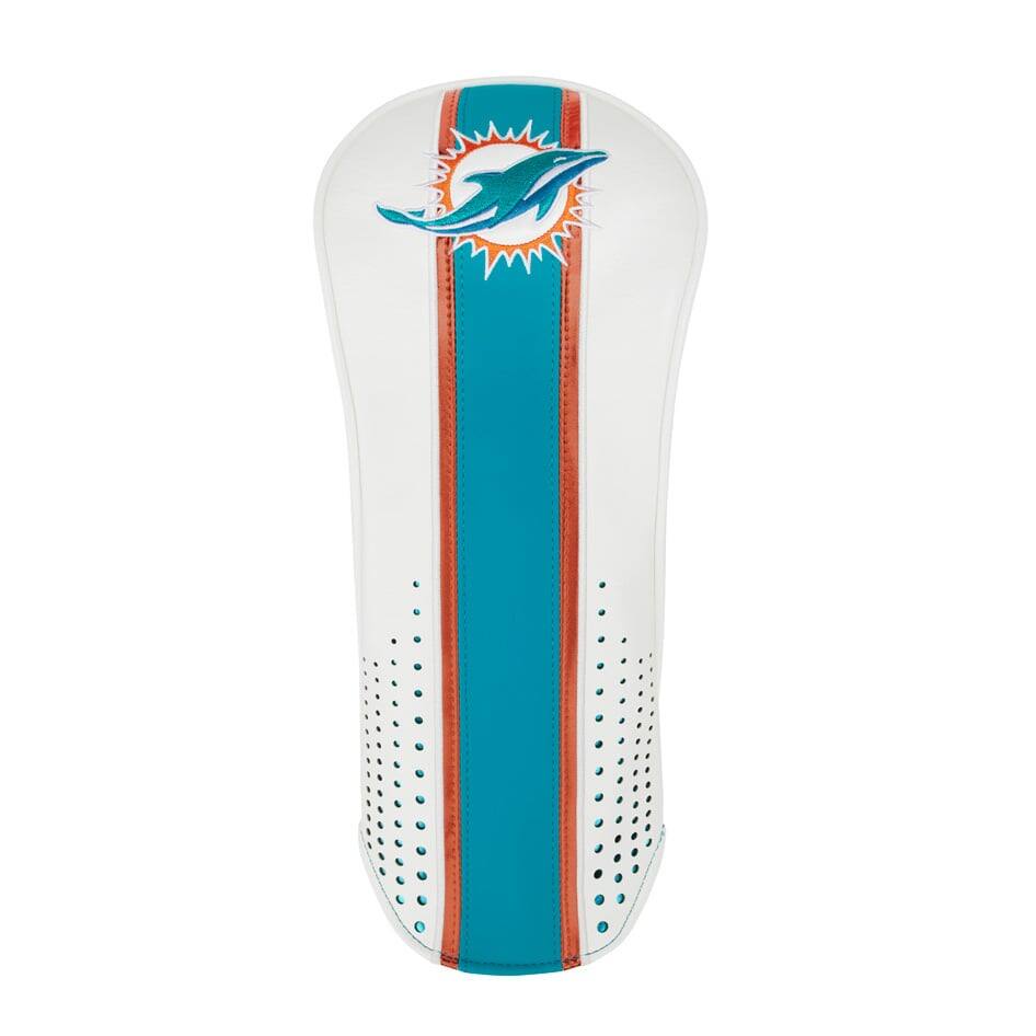 Front. TaylorMade - Miami Dolphins Driver Headcover - White.