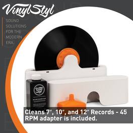PopMarket - Vinyl Styl® VS-C-001 Deep Groove Record Washer System - For 7/10/12 Inch (White) - VINYL ACCESSORIES - Multicolor