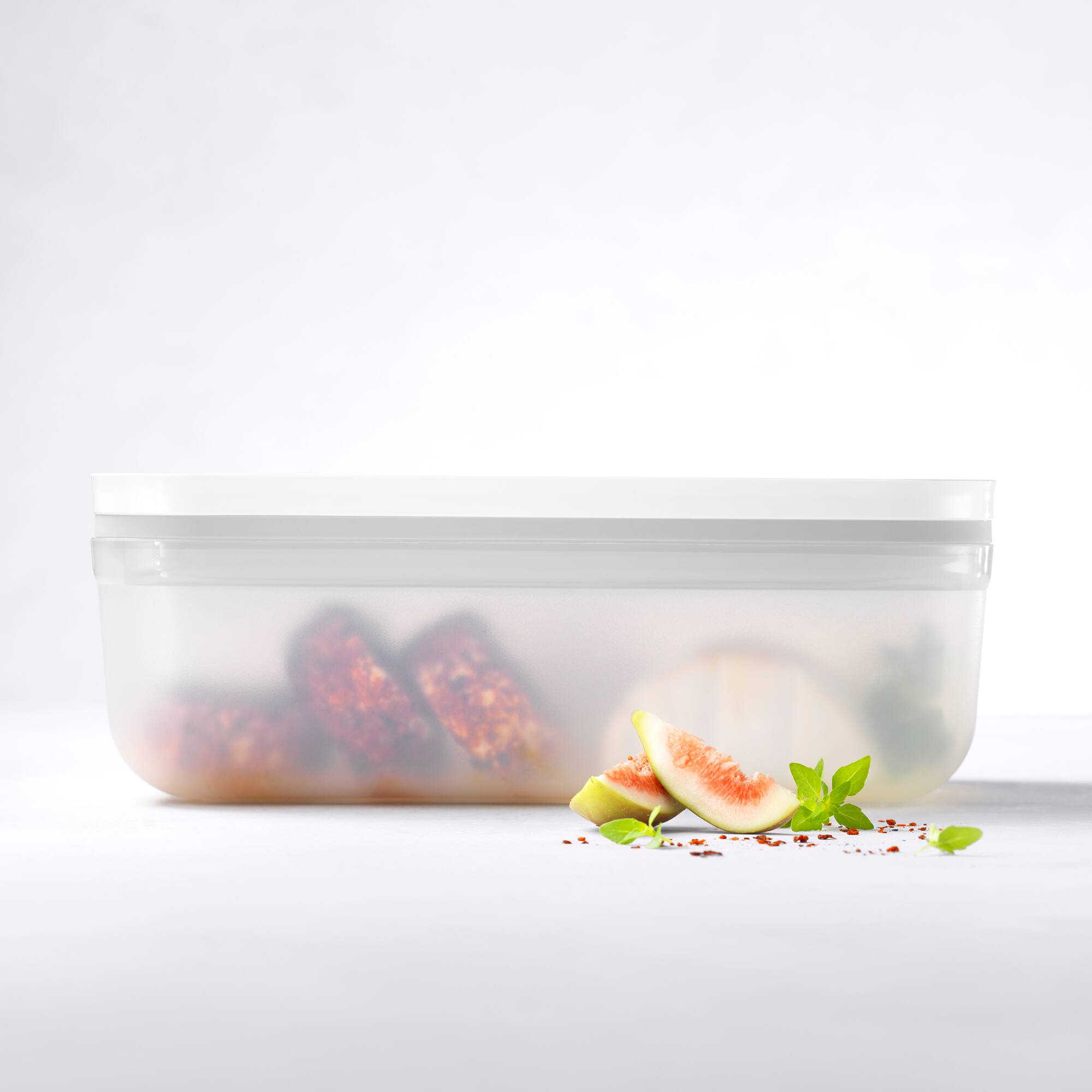Alt View 4. ZWILLING - ZWILLING Fresh & Save Plastic Fridge Box, Airtight Food Storage Container, Meal Prep Container, BPA-Free, Grey - Grey.