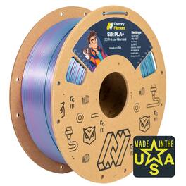 Factory Filament - 1.75mm Dual Color Silk Wine + Void PLA 3D Printer Filament, 1 KG Spool, Dimensional Accuracy +/- 0.02 mm - Wine/Void