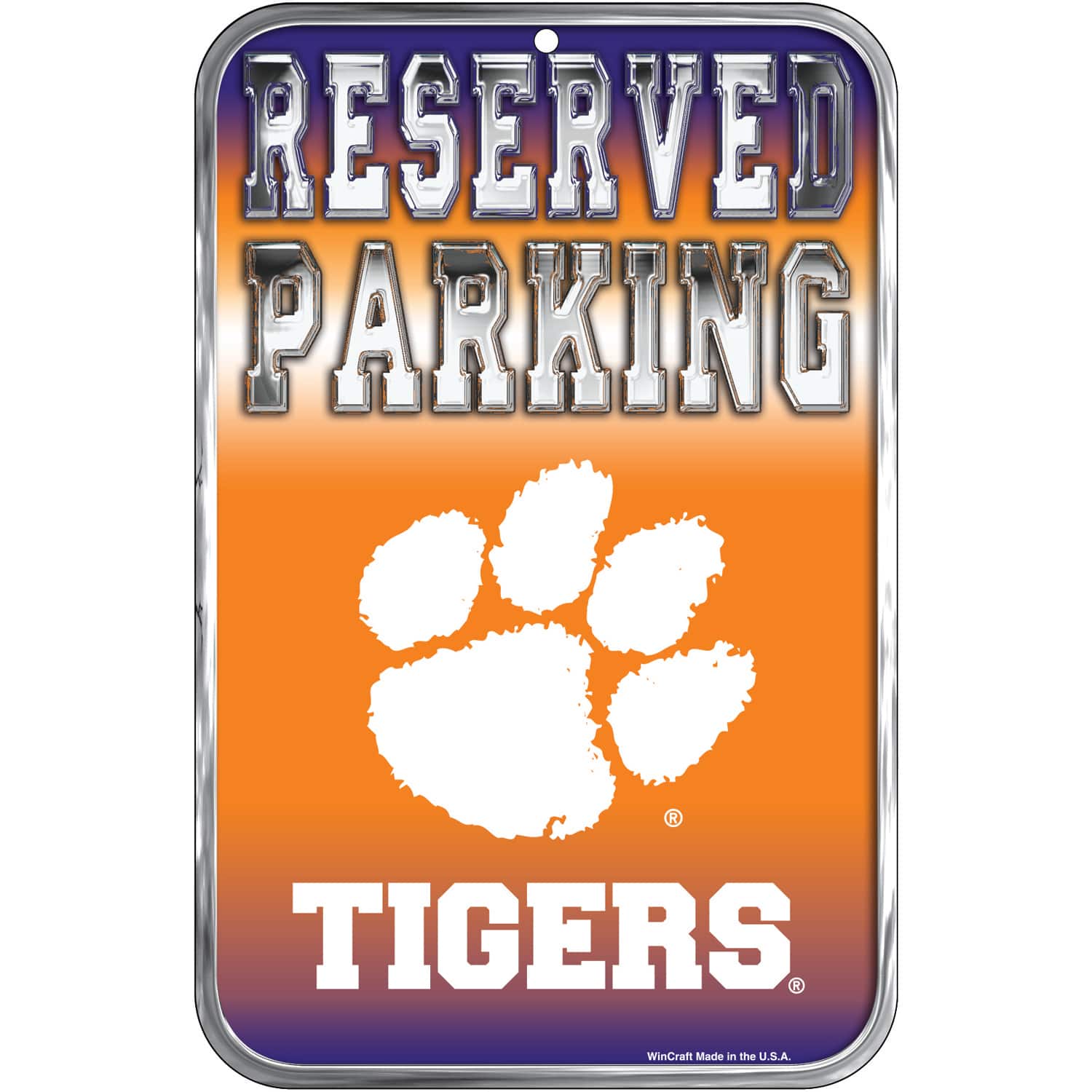 WinCraft - Clemson Tigers 11" x 17" Indoor/Outdoor Sign - Multicolor