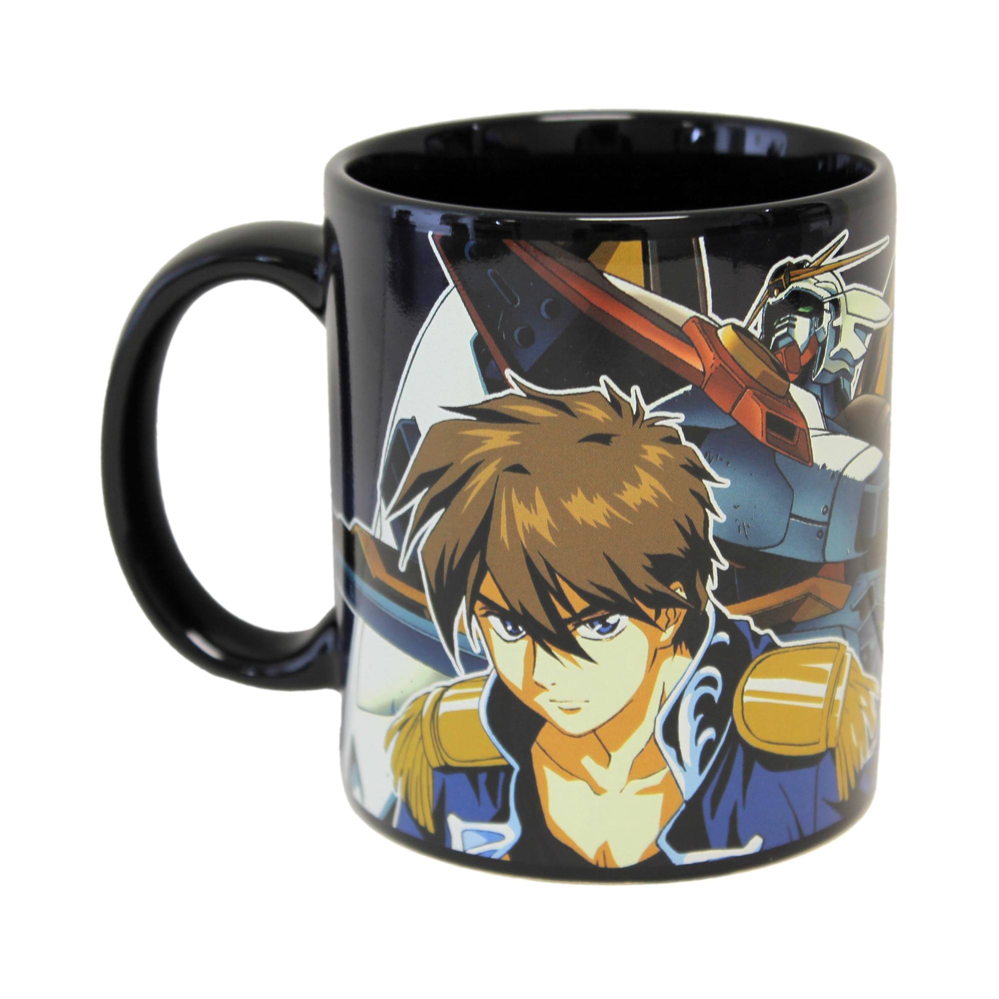 Alt View 10. Just Funky - Gundam Wing Pilot 11oz Coffee Mug with Enamel Pin - Black.