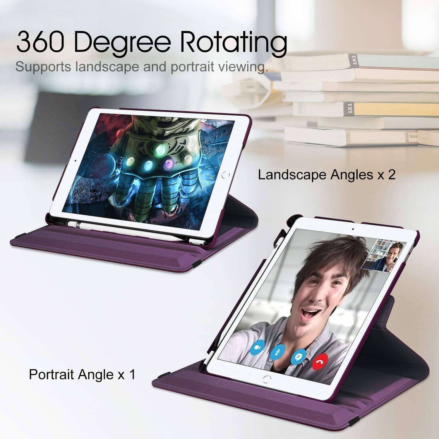 360 Degree Rotating  
Supports landscape and portrait viewing.  
Landscape Angles x 2  
Portrait Angle x 1