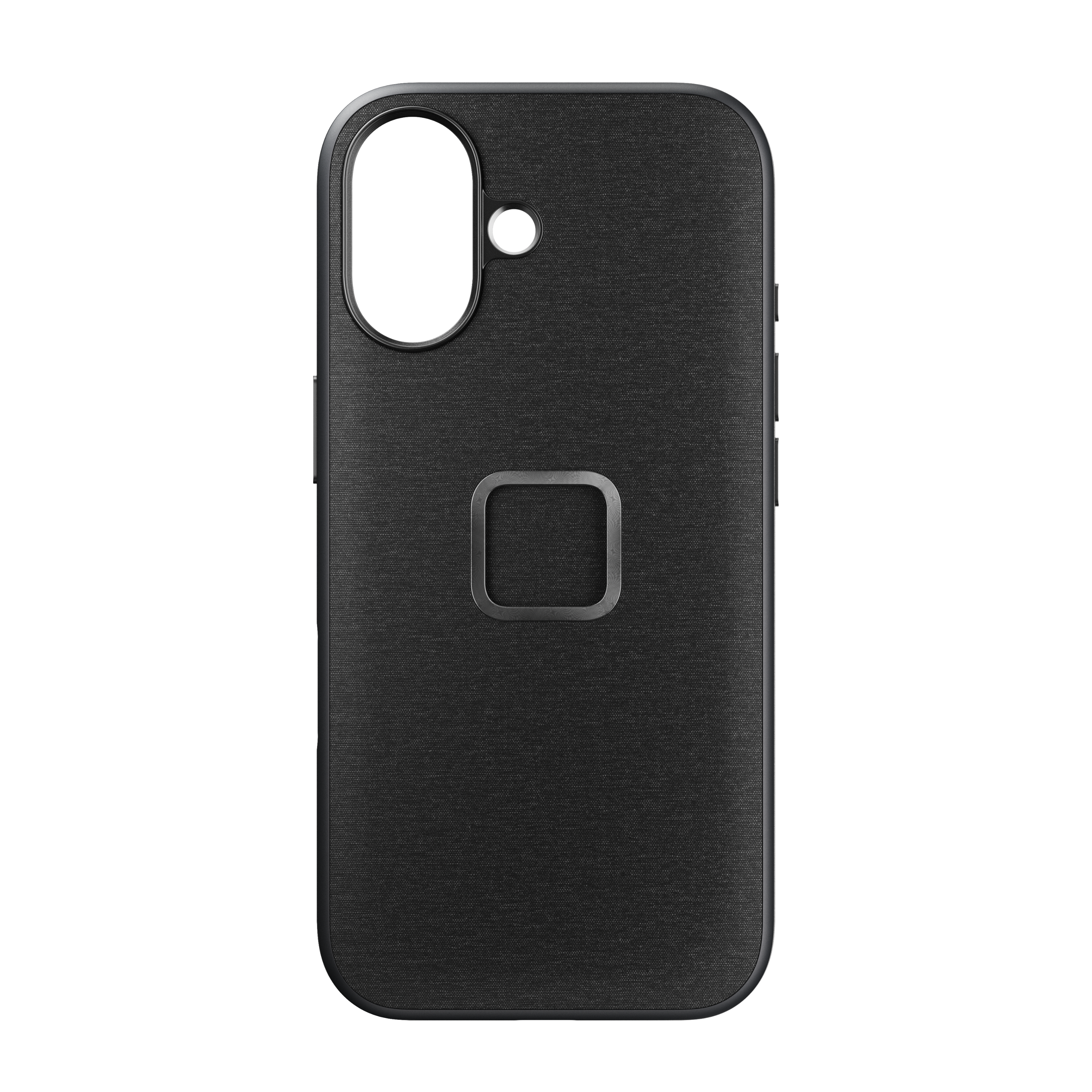 Front. Peak Design - Mobile Everyday Fabric Case Apple iPhone 17 Charcoal - Charcoal.