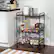 Alt View 17. Honey-Can-Do - 3-Tier Rolling Cart with Wood Shelf and Pull-Out Baskets - Black/Brown.