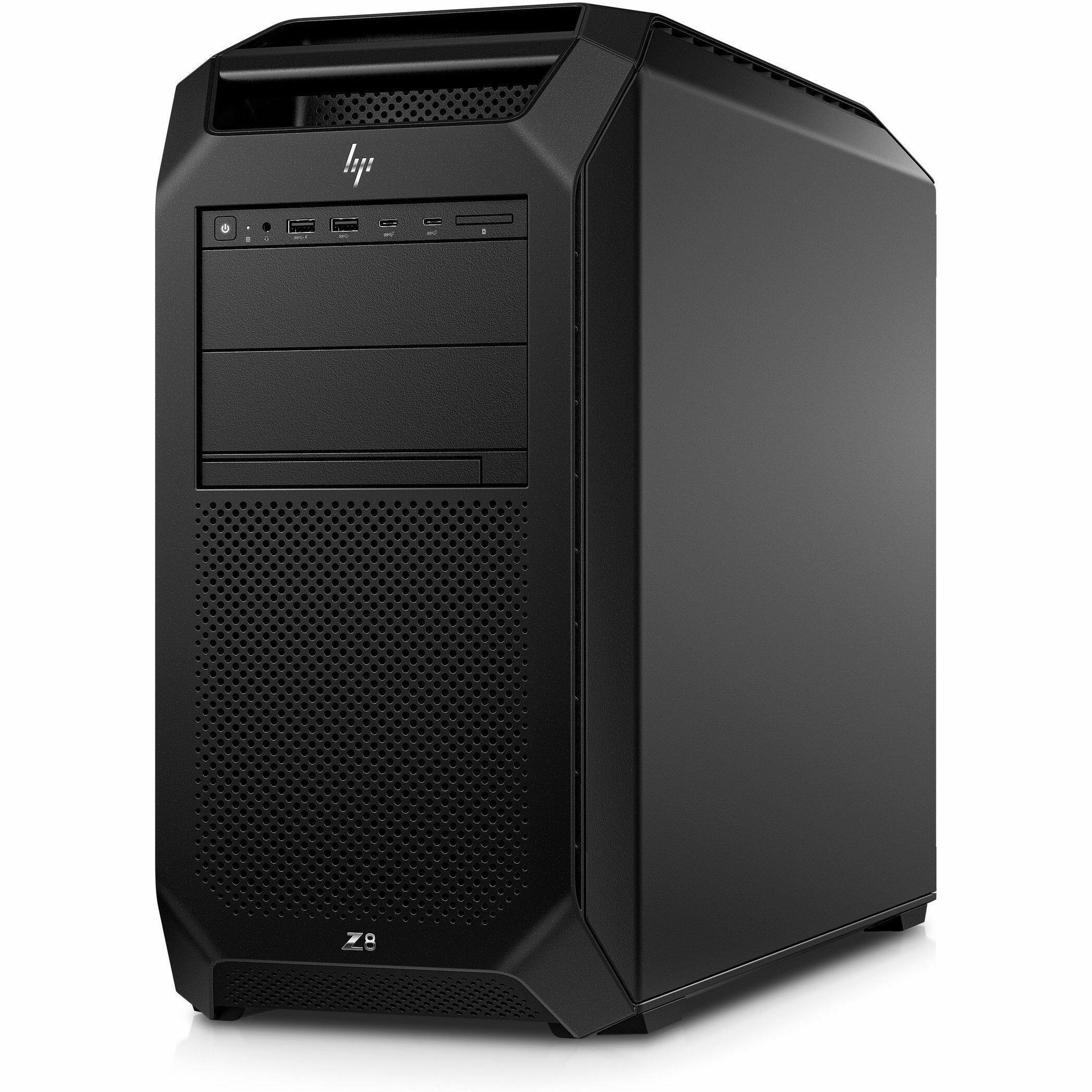Alt View 3. HP - HP Z8 Fury G5 Workstation - 1 x Intel Xeon w5-3525 - 16 GB - 512 GB SSD - Tower - Black - Smart Buy - Intel W790 Chip - Black.