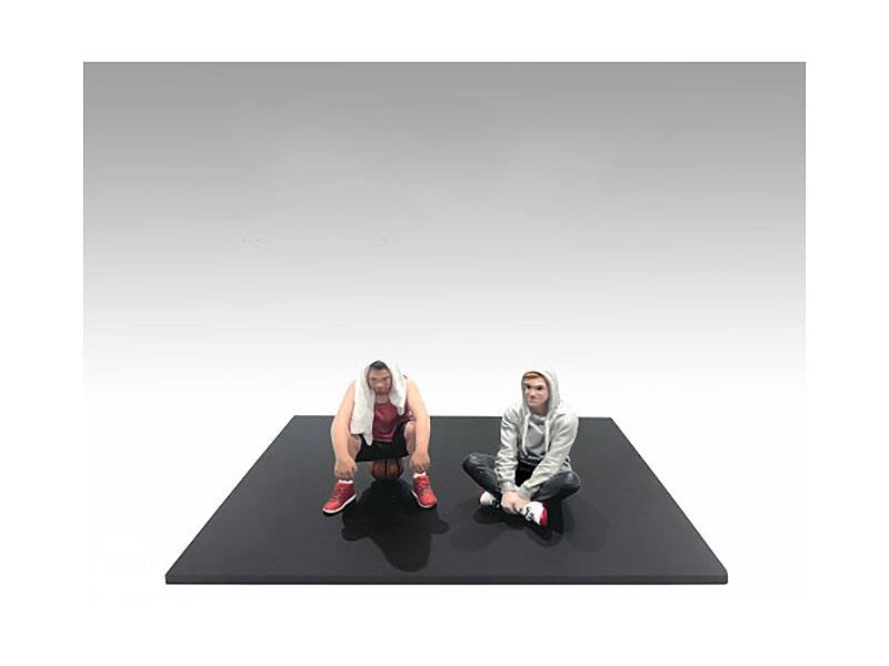 Left. American Diorama - "Figure18 Series 1" 9 piece Figure Set for 1/18 Scale Models by American Diorama - Multi.