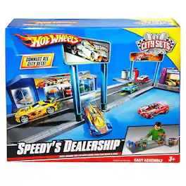Hot Wheels - Speedy Dealership Vehicle Playset - Multi