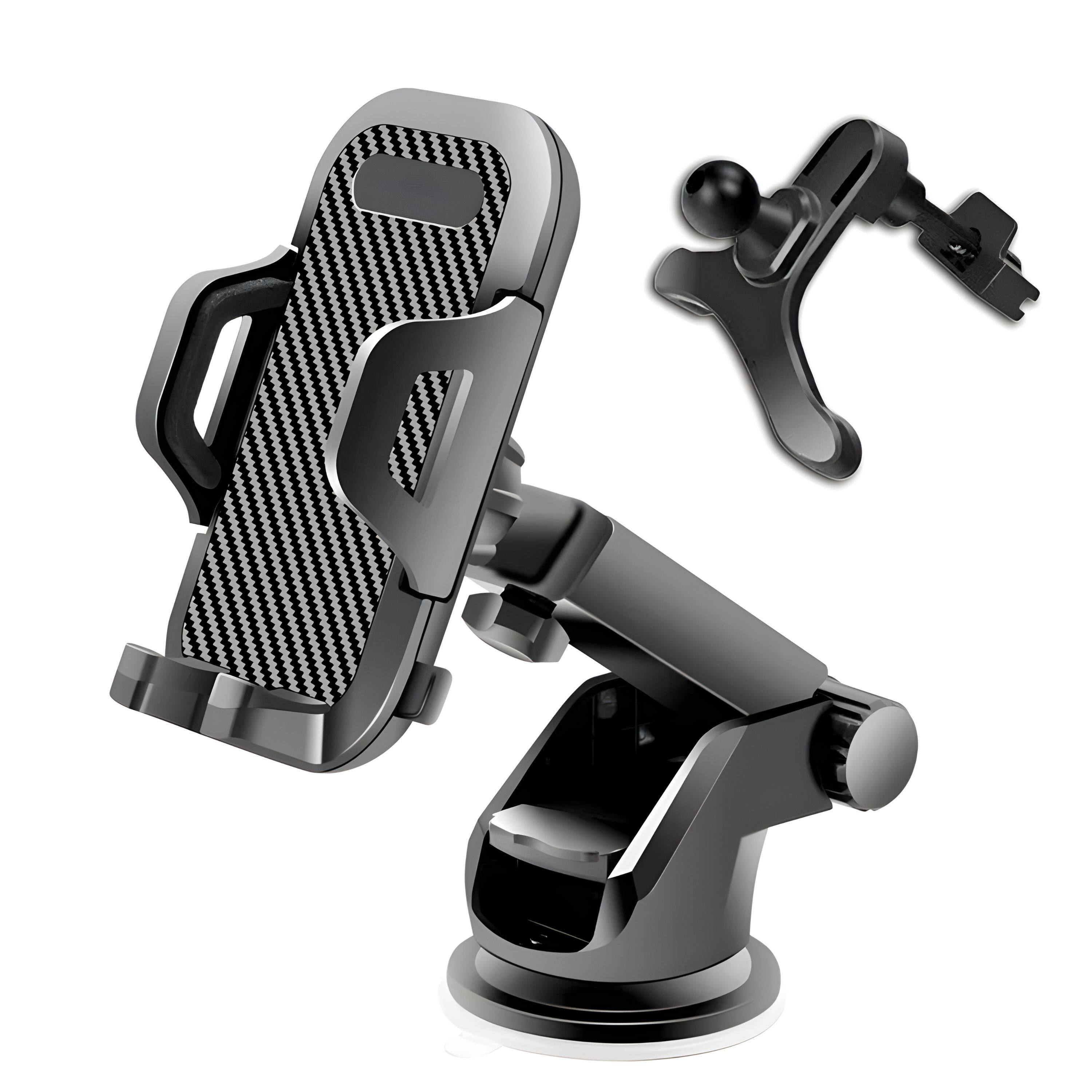 Front. Kitcheniva - 360° Universal Cell Phone Mount Holder Car Stand Windshield - Black.