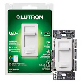 Lutron - Lumea 150 W 3 Way Dimmer Switch 1 pk - White