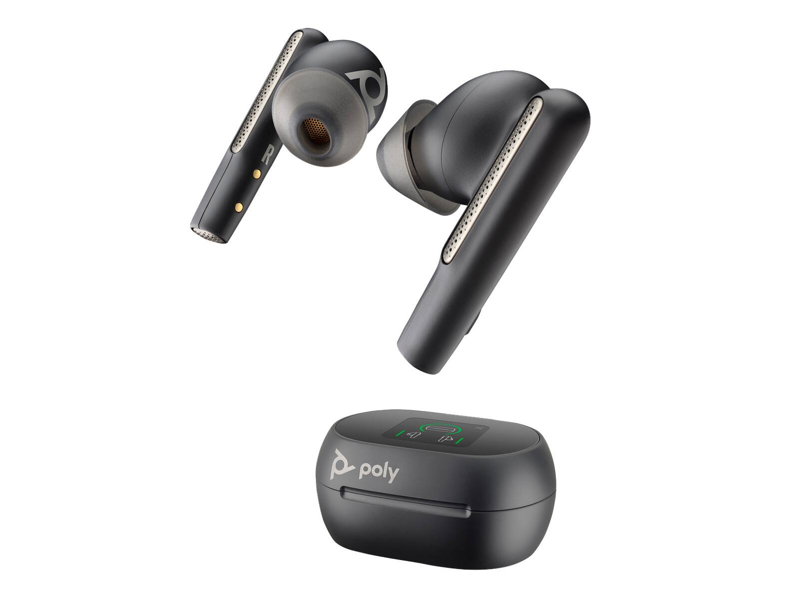 HP Poly Voyager Free 60+ UC M Carbon Earbuds Black - Best Buy