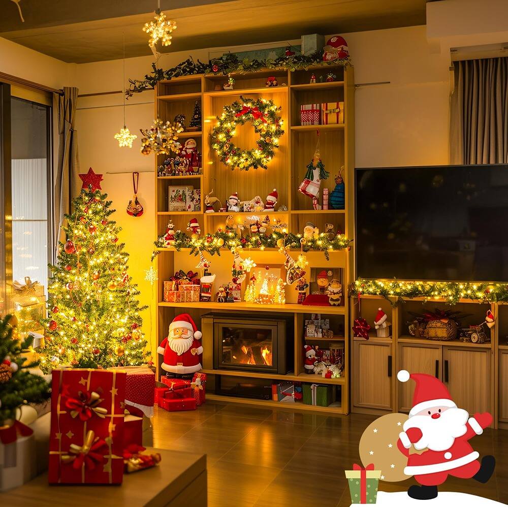 Alt View 2. Schertz - 66ft Extendable Christmas String Lights Outdoor for Bedroom - Warm White.