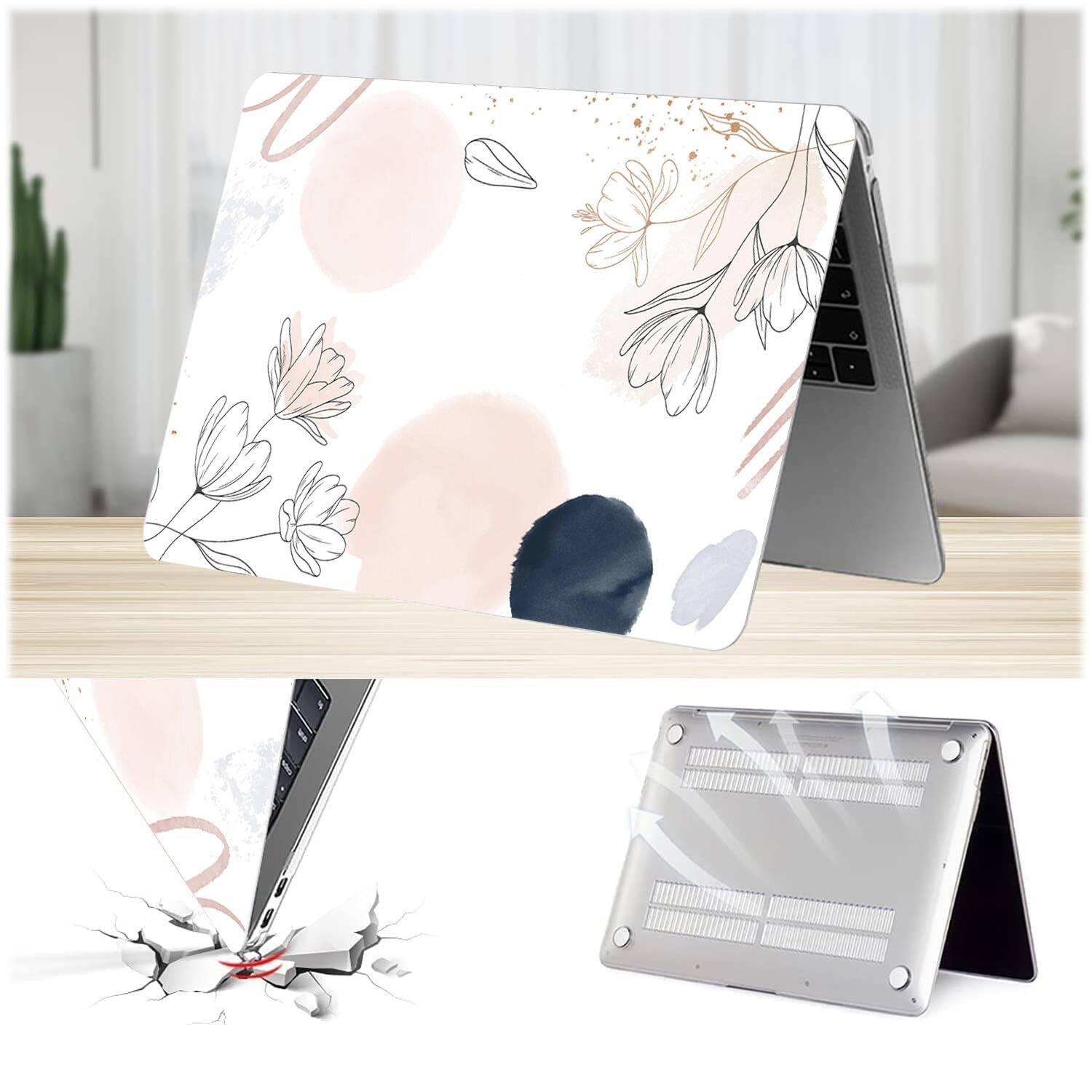 Alt View 13. SaharaCase - Arts Case for Apple MacBook Air 13.6" M2 and 13" M3 Chip Laptops - White.
