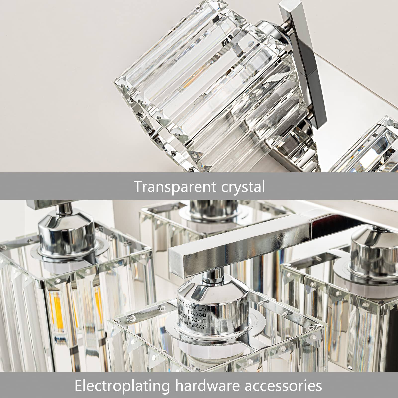 Transparent crystal  
Electroplating hardware accessories