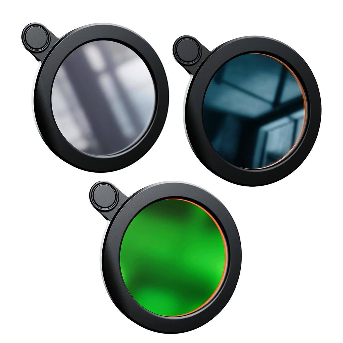 Front. Vaonis - Vaonis Solar Filter for Vespera Telescope, Bundle with Dual Band Filter, Light Pollution Filter - Black, Metallic Gray.