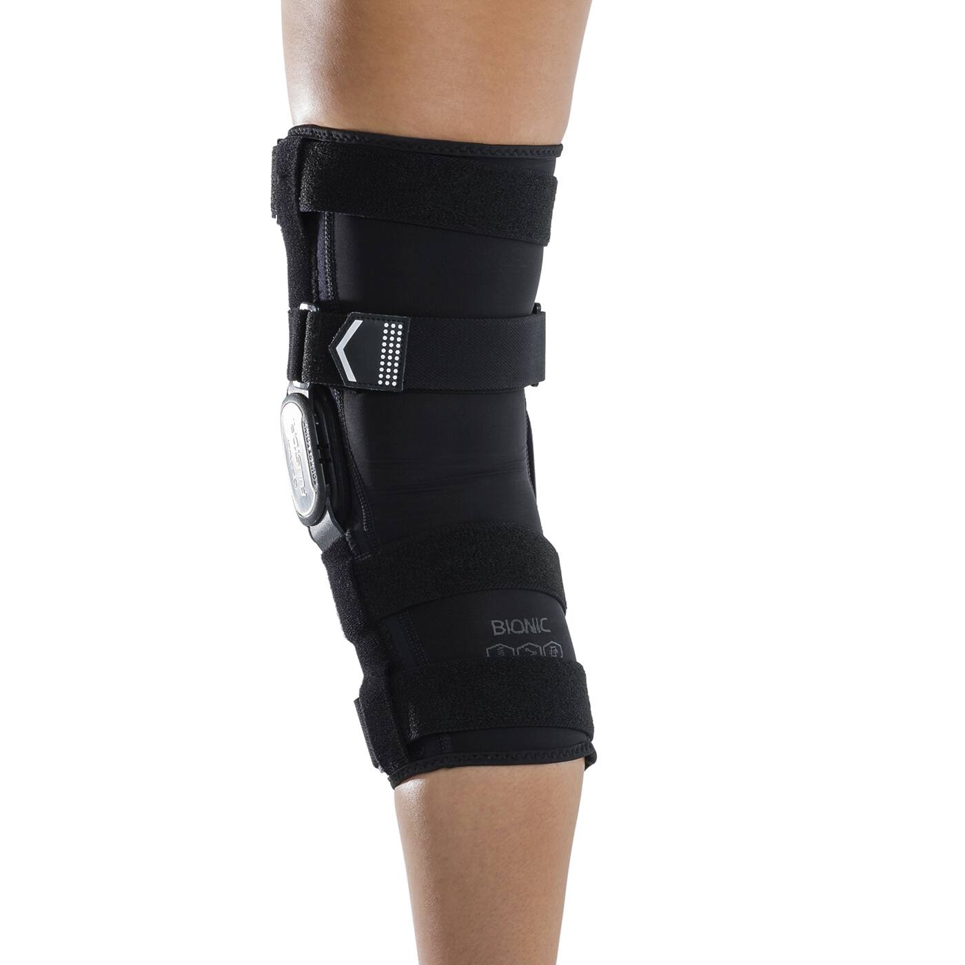 Left. DonJoy - DonJoy Performance Bionic Fullstop Knee Brace (Black/Large) - Black.