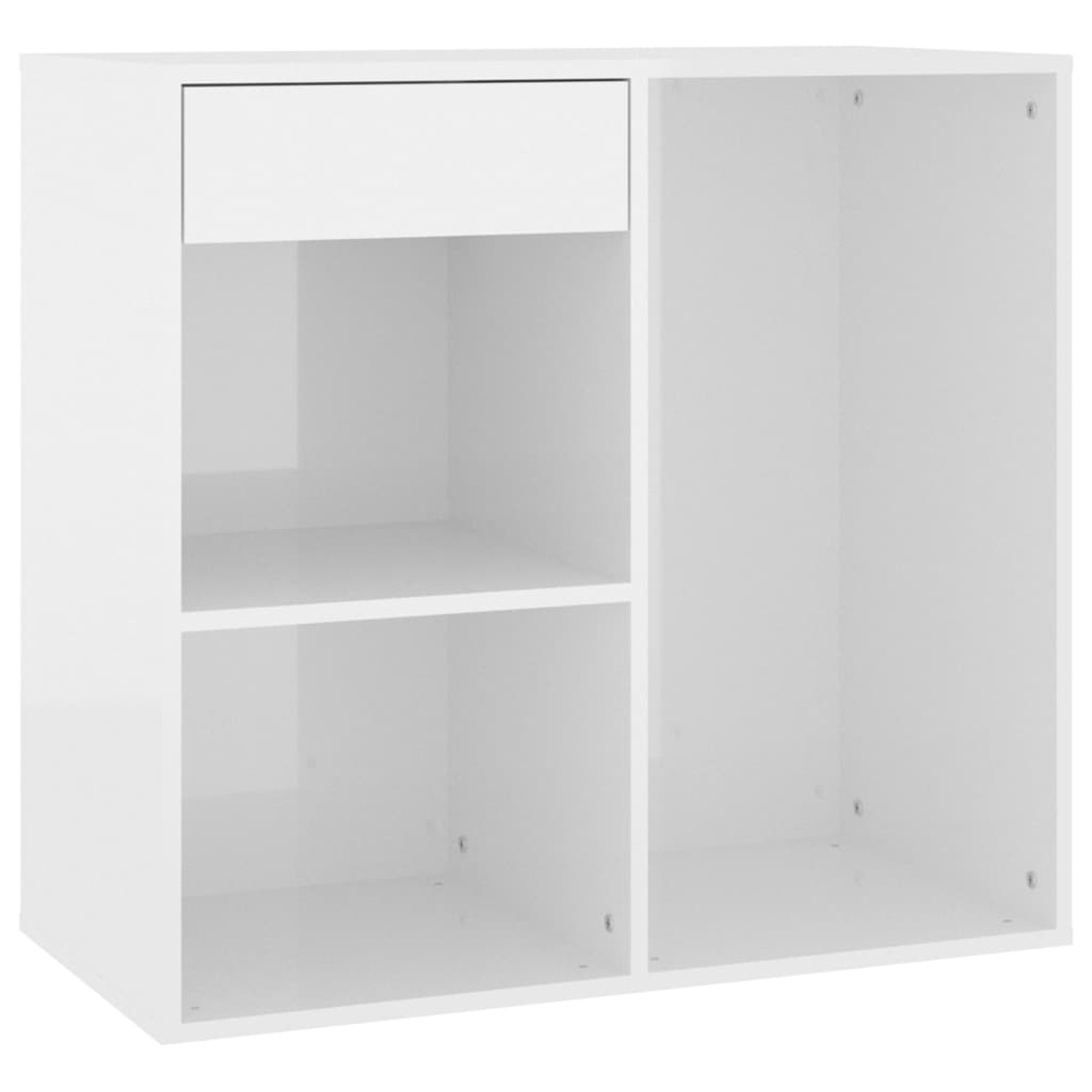 Alt View 2. Boyel Living - 31.5 in.W Modern High Gloss White Cosmetic Cabinet Engineered Wood - White.