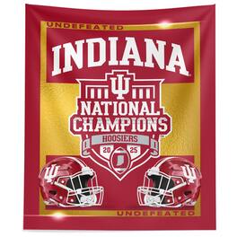 Northwest - Indiana Hoosiers College Football Playoff 2025 National Champions 34" x 40" Golden Wall Tapestry - Multicolor