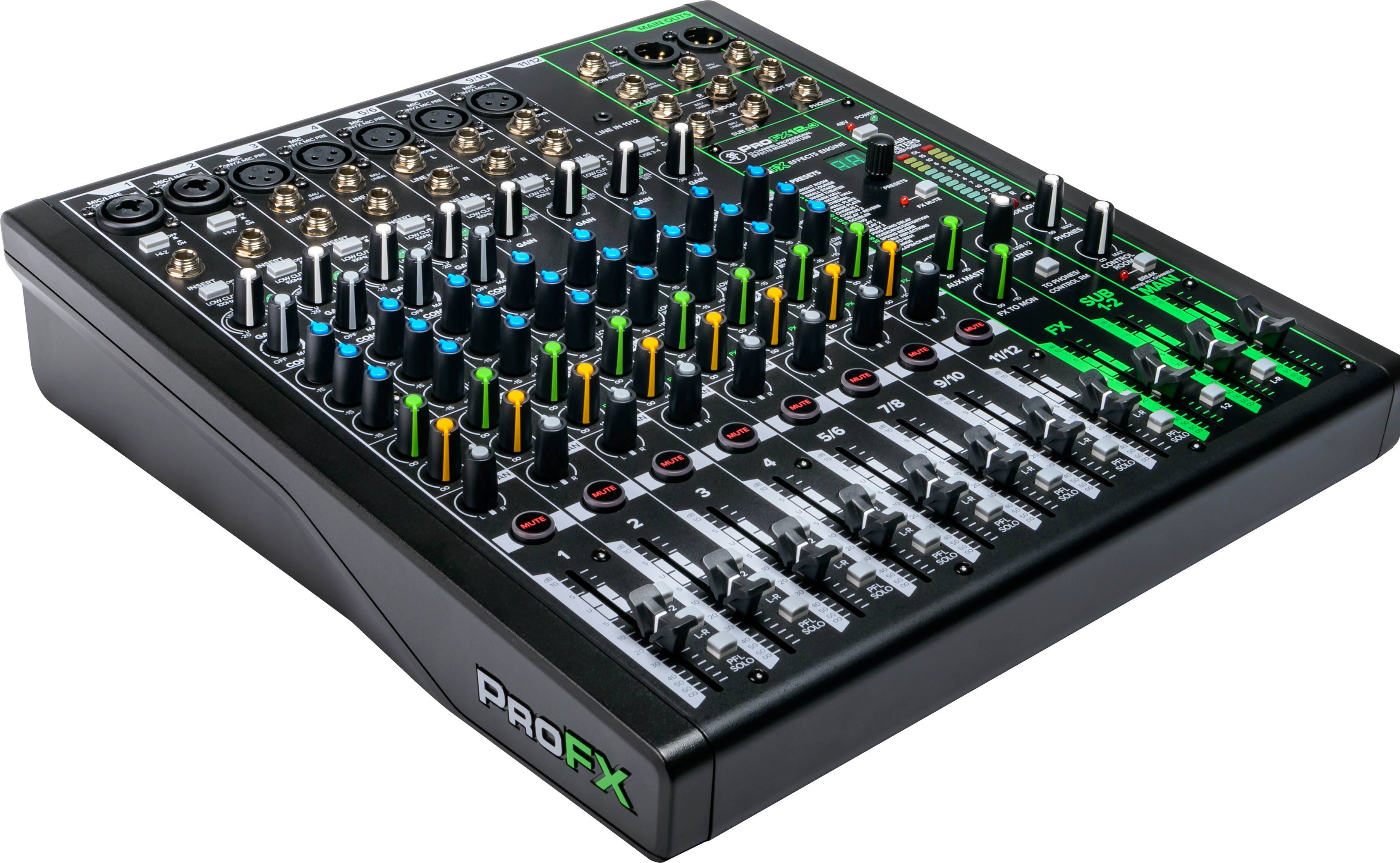 Alt View 11. Mackie - ProFX12v3 Professional Effects Mixer with USB - Black.