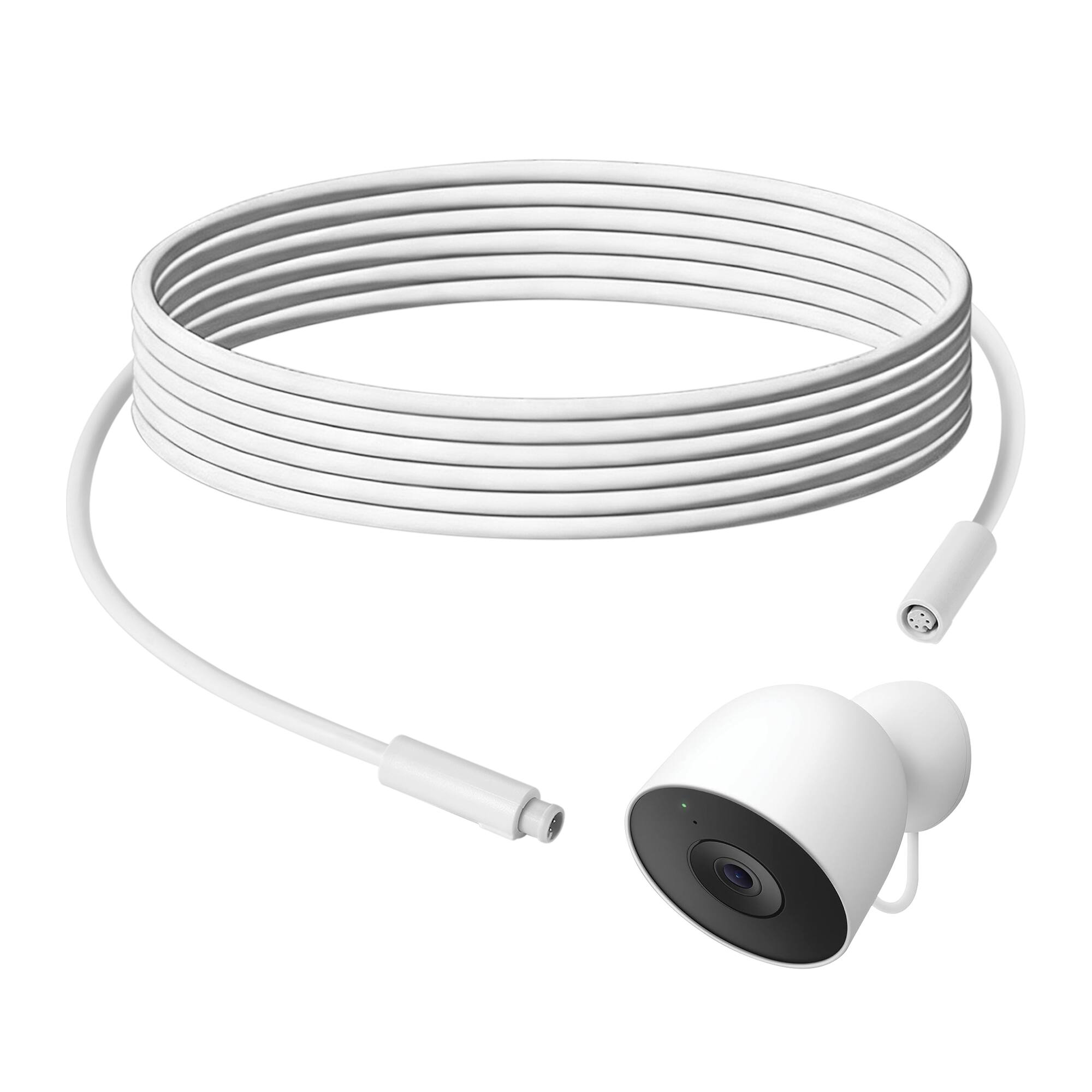 Front. Wasserstein - 5.5m cable accessory for Google Nest camera (Wired, 2nd Gen) - 1 pack - White.