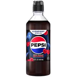 SodaStream - Pepsi Zero Sugar Cherry Soda Mix 440 ml 1 pk - Red