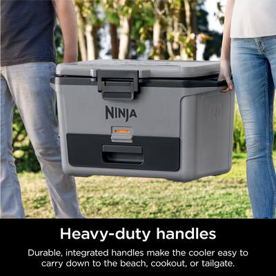 Ninja FrostVault 50qt Hard Cooler with Dry Zone Slate Gray FB151GY Ninja FrostVault 50qt Hard Cooler with Dry Zone Slate Gray FB151GY