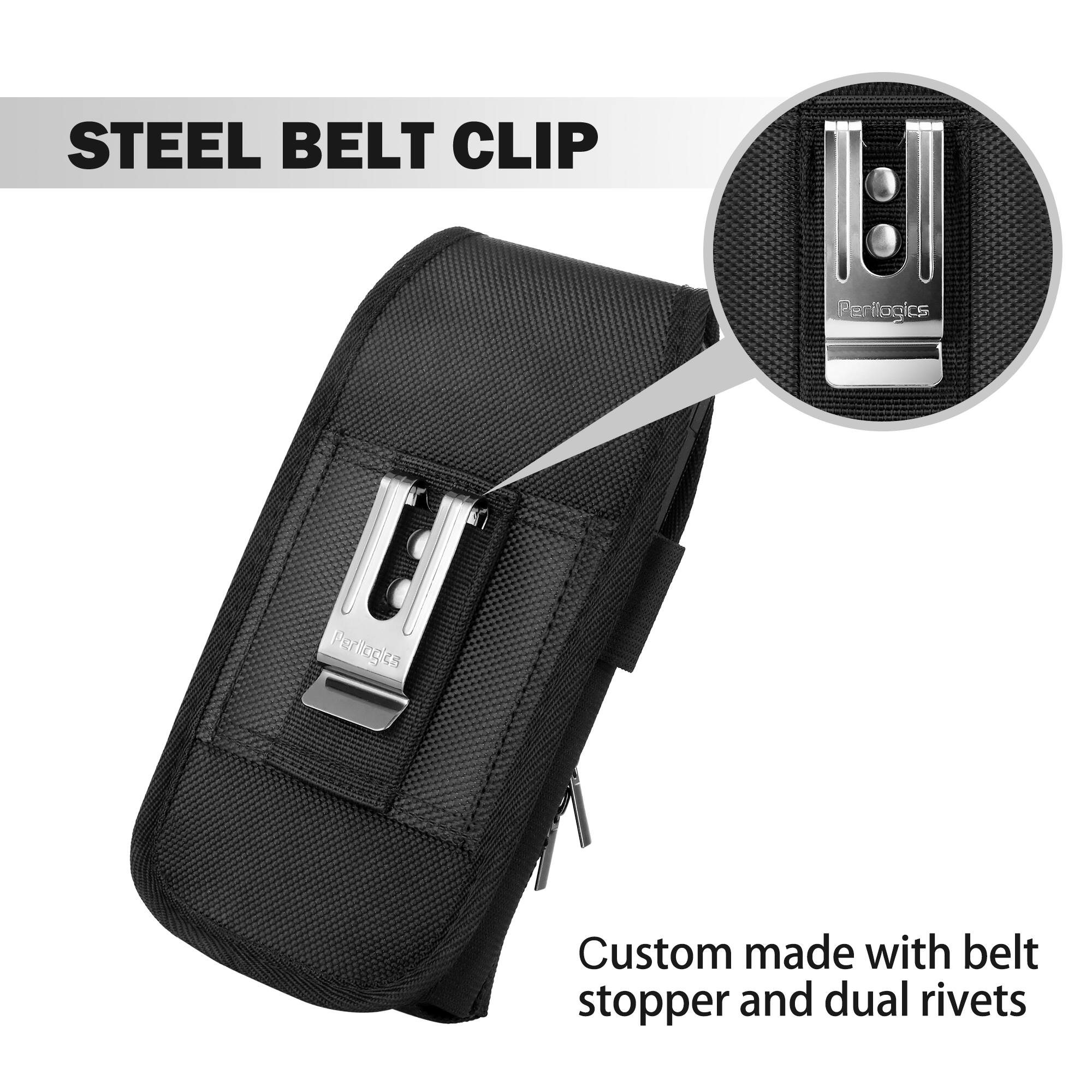 STEEL BELT CLIP

Custom made with belt stopper and dual rivets