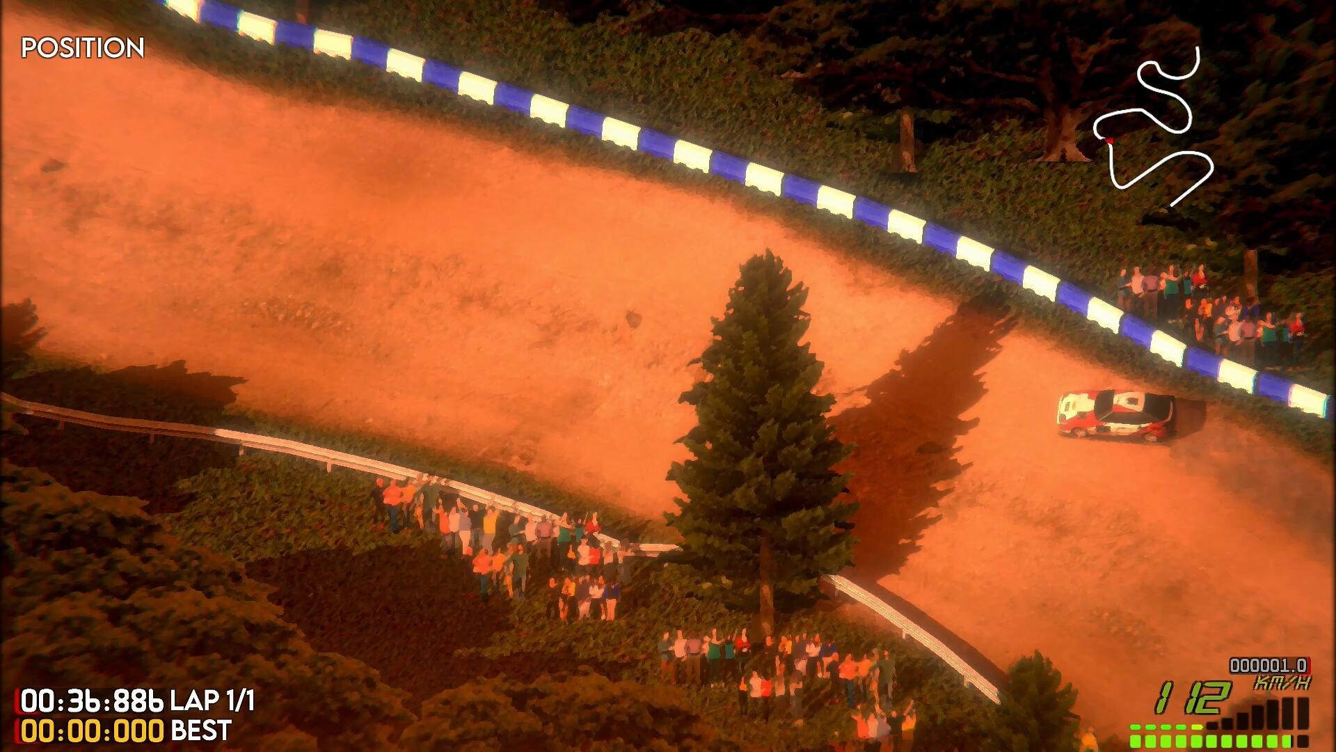 Position: 00:36:886 3b: 88b LAP 1/1 00:00:000 BEST 000001.0  112