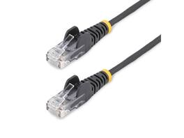 StarTech.com - StarTech 5ft Black Slim CAT6 Ethernet Cable, Snagless RJ45, LSZH, 28AWG Pure Bare Copper, Slim Network Patch Cable/Cord