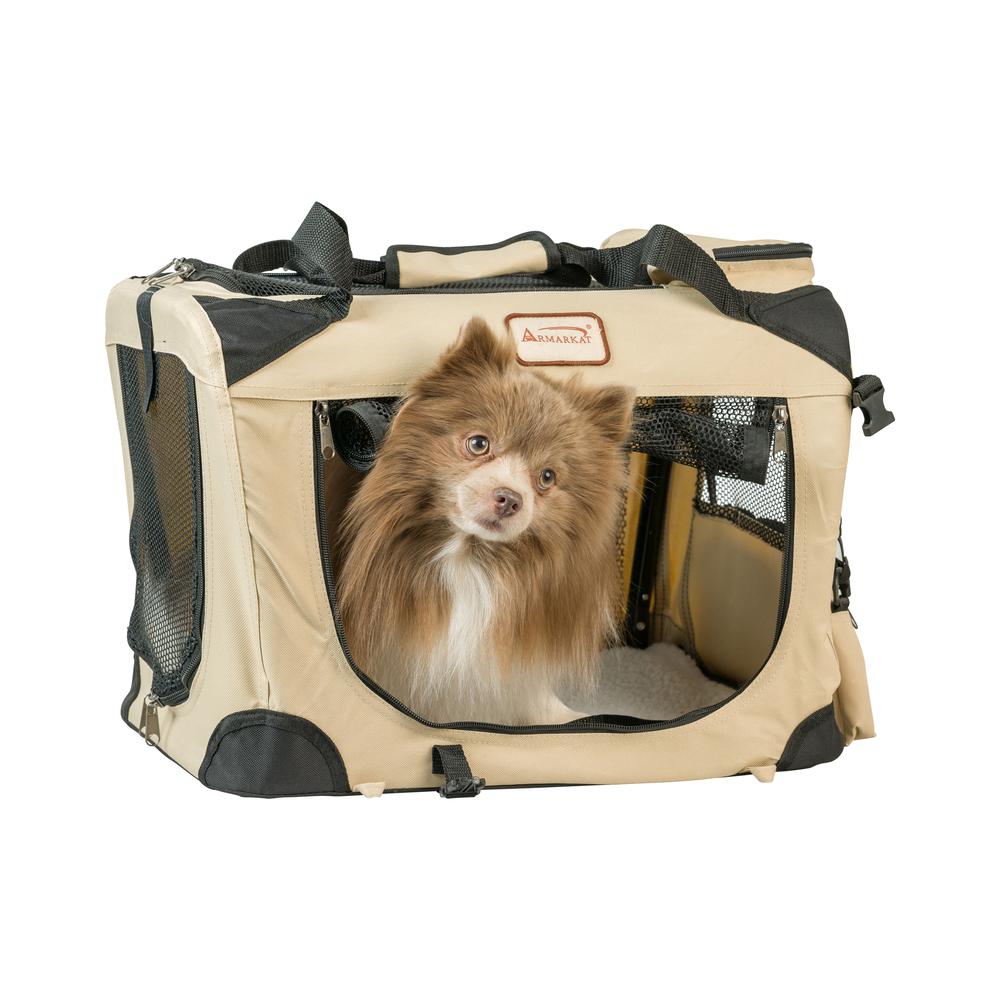 Armarkat - Pet Carrier BeigeMultiple Pockets - Beige