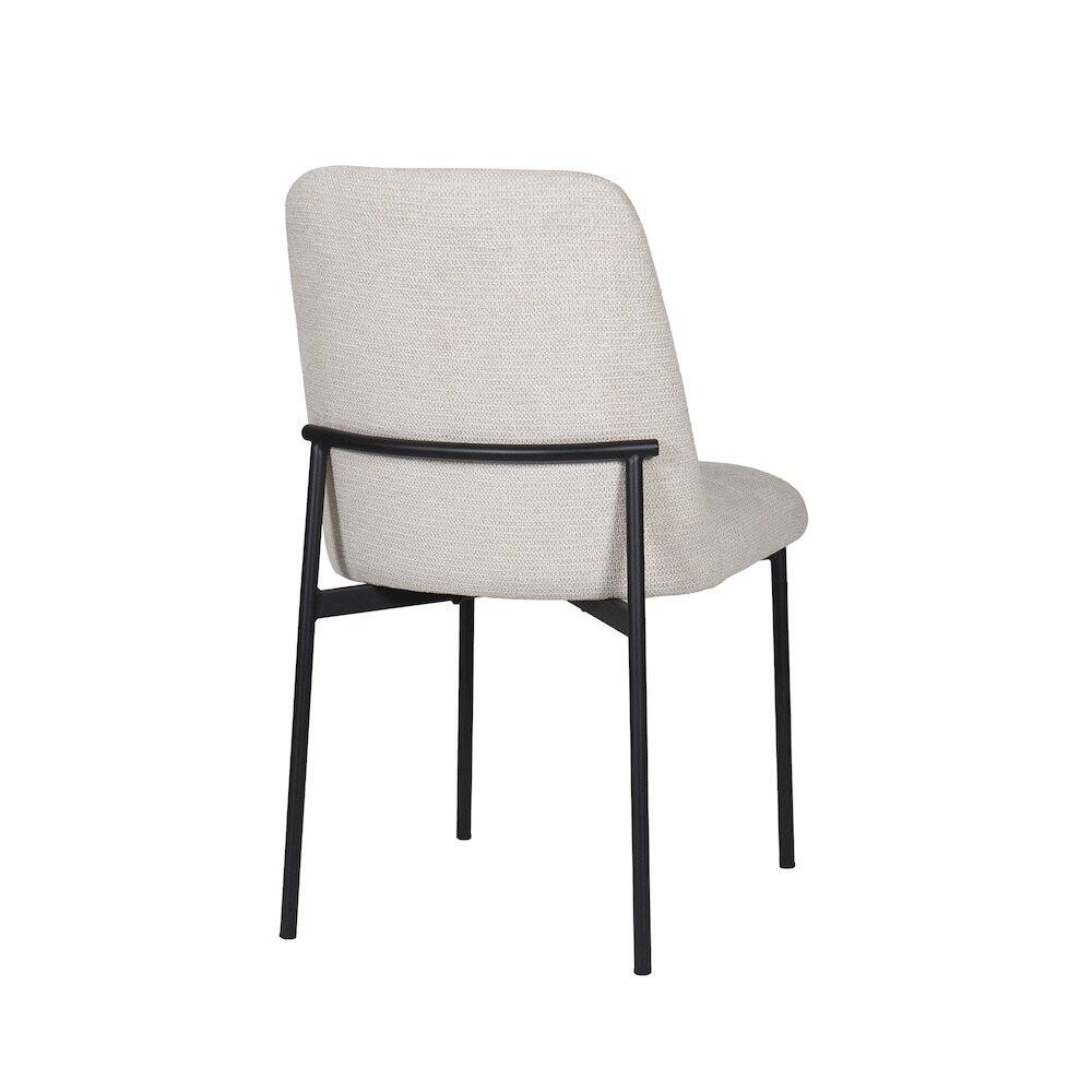Alt View 4. New Classic Furniture - New Classic Furniture Erik Fabric Upholstered Dining Chair in Beige (Set of 4) - Beige.