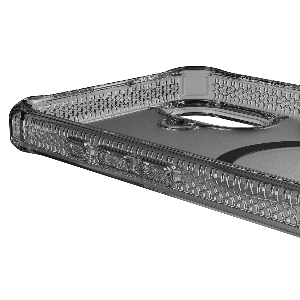 Alt View 6. Itskins - ITSKINS Hybrid_R // Vapor Case for MagSafe for Apple iPhone 16 Plus - Smoke - Black.