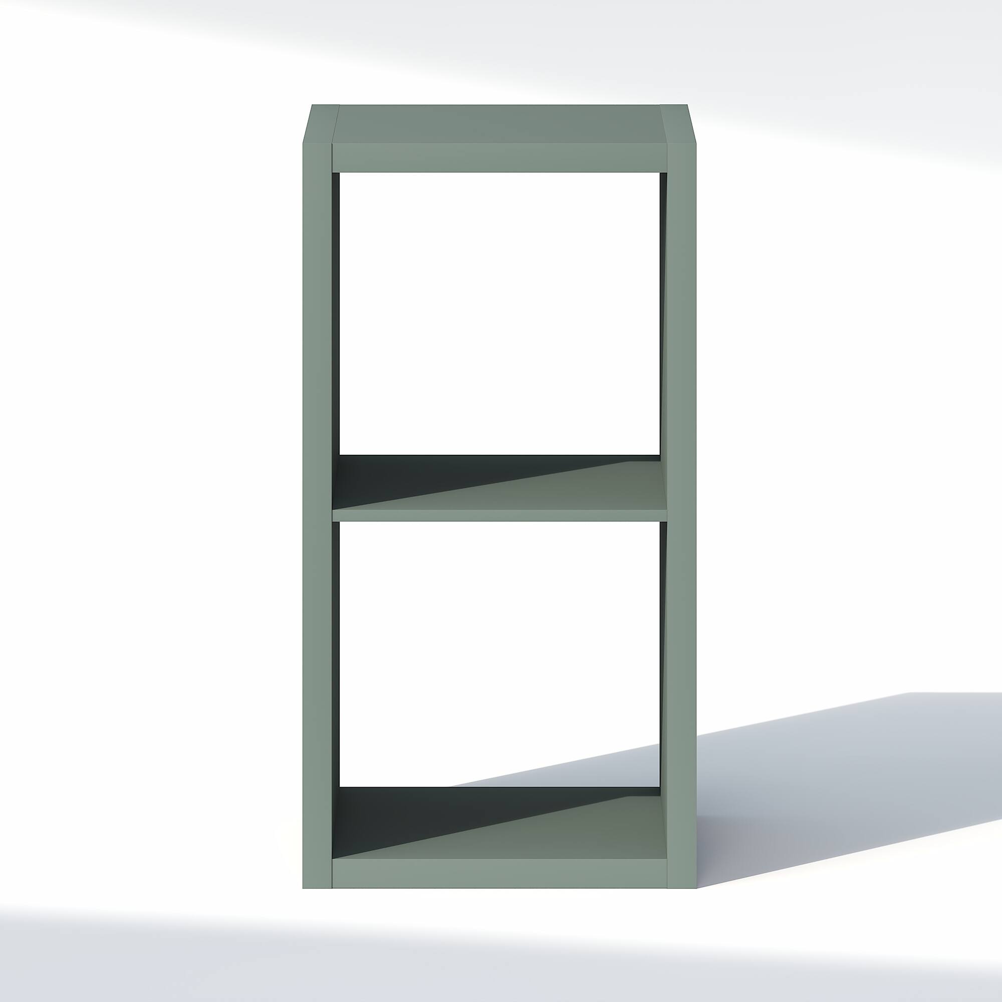 Alt View 5. Furinno - CUBIC Closet Organizers, 2-Cube Open Closet Organizer, Extra Thick Frame, for Wardrobe, Bedroom, Living Room - Sage Green.