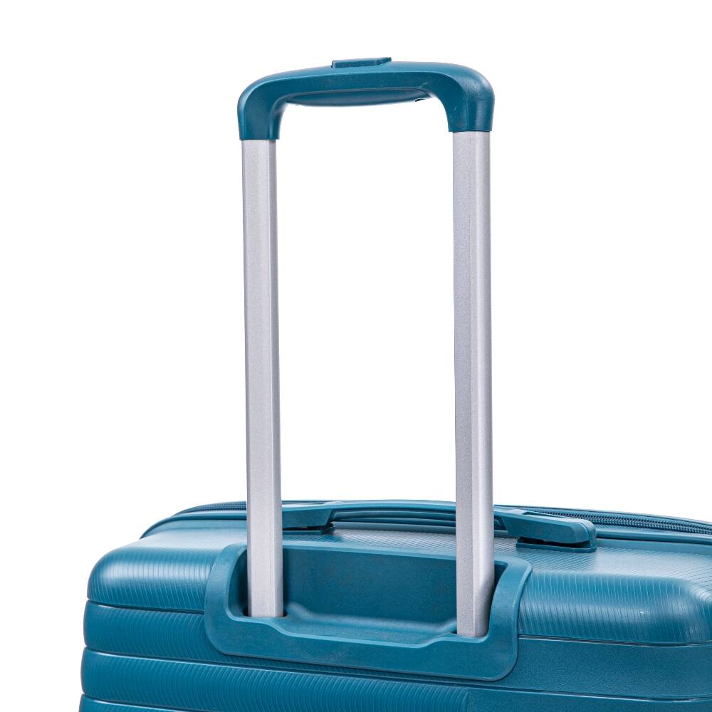 Alt View 7. Ropilly - Ropilly 4 Piece Luggage Set Hardside Spinner Luggage with 14-Inch Cosmetic Case, Blue Suitcase Set - Blue.