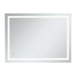 Elegant Decor - Helios 36in x 48in Hardwired LED mirror - Silver