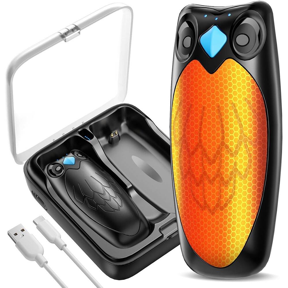 MOSZAR LLC - Rechargeable Hand Warmers 2-Pack, 14000mAh, Fast Heating, Digital Display