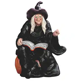 FC Design - 5"H Witch Reading Figurine Statue Desk Tabletop Home Decor Gift - Multi-Color