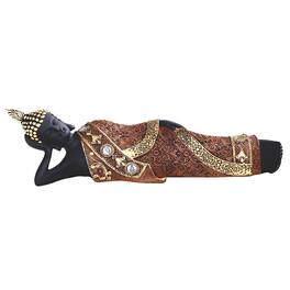 FC Design - 12"W Reclining Thai Buddha Figurine Statue Office Desk Tabletop Home Decor Gift - Multi-Color