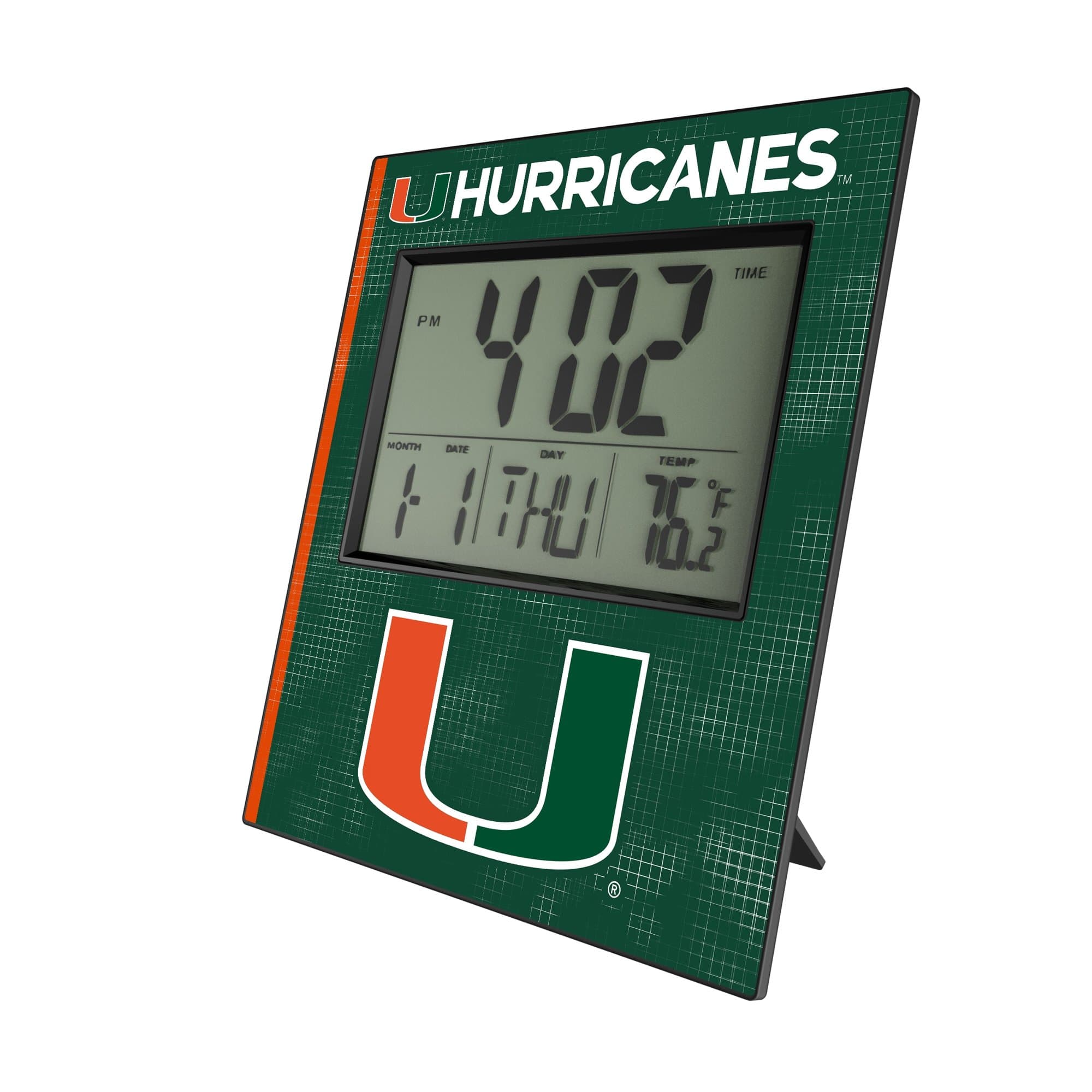 Keyscaper - Miami Hurricanes Hatch Digital Desk Clock - Multicolor price history on PriceWatchPro