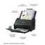 The text on the image is already grouped and correctly written. It is a description of an Epson printer with various features and capabilities.