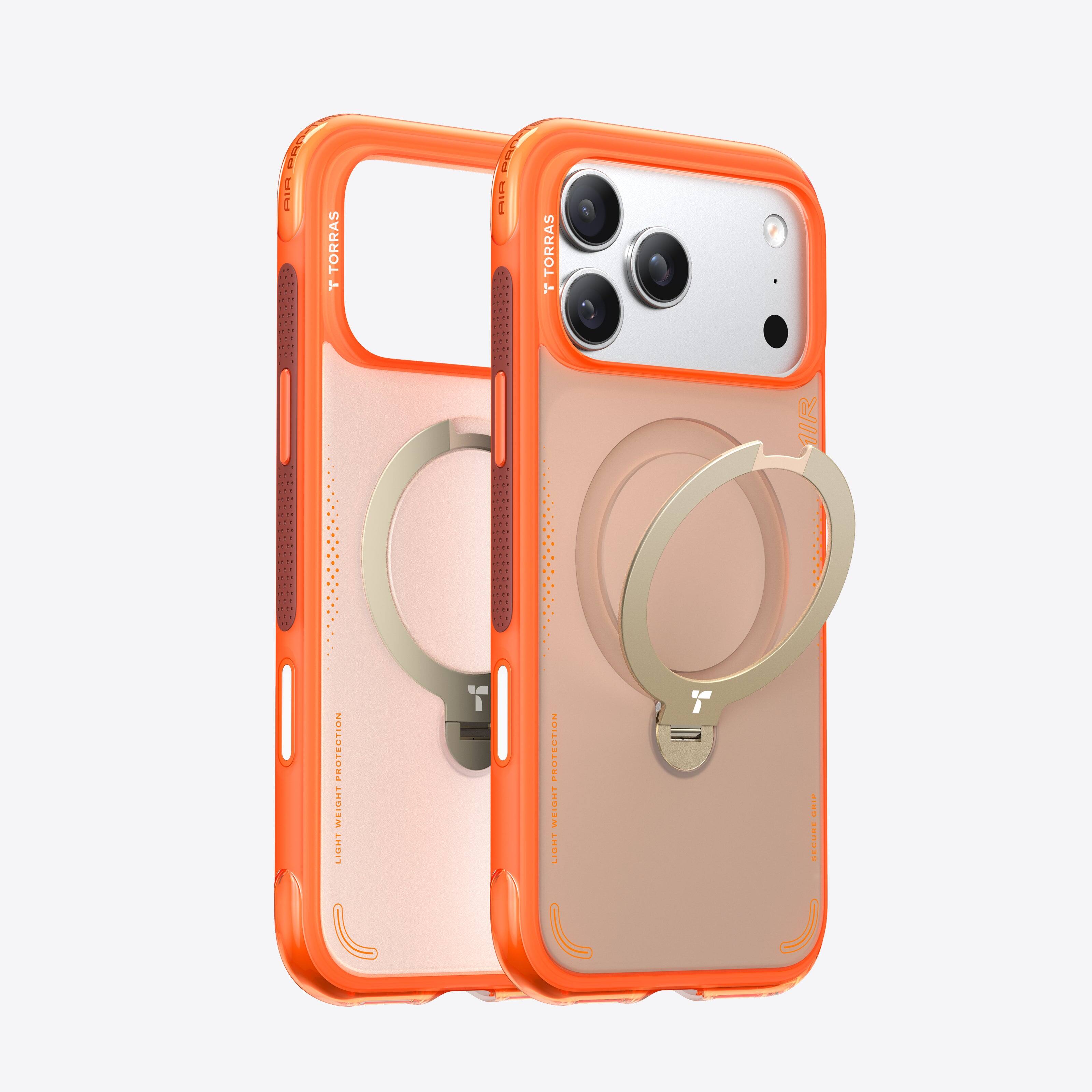 TORRAS - Ostand Q3 Air, Shockproof Magnetic Case with 360° Stand, iPhone 17 Pro - Cosmic Orange price history on PriceWatchPro