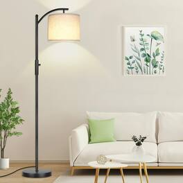 Cozy Serene - gold Floor Lamp Lamp Dimmable Modern Flexible metal Lamps Living Room Stepless Dimming Standing - Black