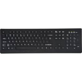 TG3 Electronics - TG3 CK104S Keyboard - Cable Connectivity - USB 2.0 Interface - 104 Key(s) - QWERTY Layout - Scissors Keyswitch - Black