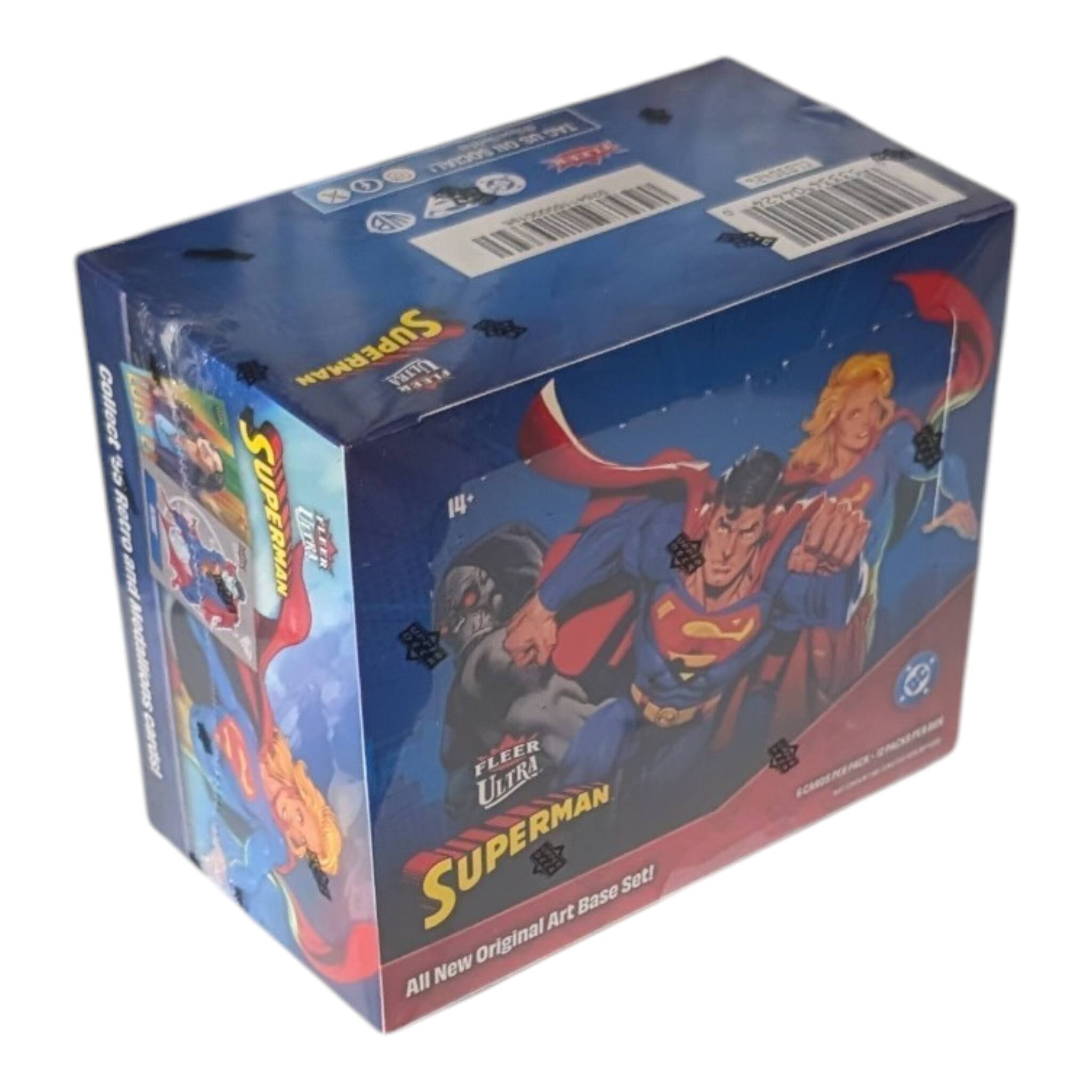 Fleer Ultra Superman  
All New Original Art Base Set!  
Collect 3 Retro MIAONS cardd SUPERMAN ULIE SUPERMAN A FLEER 14 P FLEER ULTRA SUPERMAN Art Base Set!  
Original All New